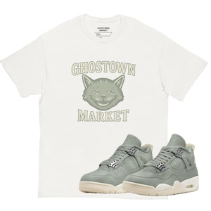 Seafoam Sail Jordan 4 Unisex Tshirt &quot;Frio The Cat&quot; clothes to match sneakers