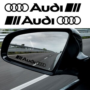 Audi Dekorfolie Ringe brillantschwarz Exterieur Schriftzug Aufkleber -  Exclusiv veredelte Embleme aus der SCHWEIZ