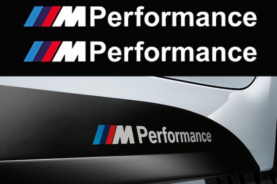 Bmw M Performance Decal 2x BMW M Performance Side Skirt Decals – M Sport Sticker Graphics Vinyl 150mm Bmw Steering Wheel Emblem - Foto 6