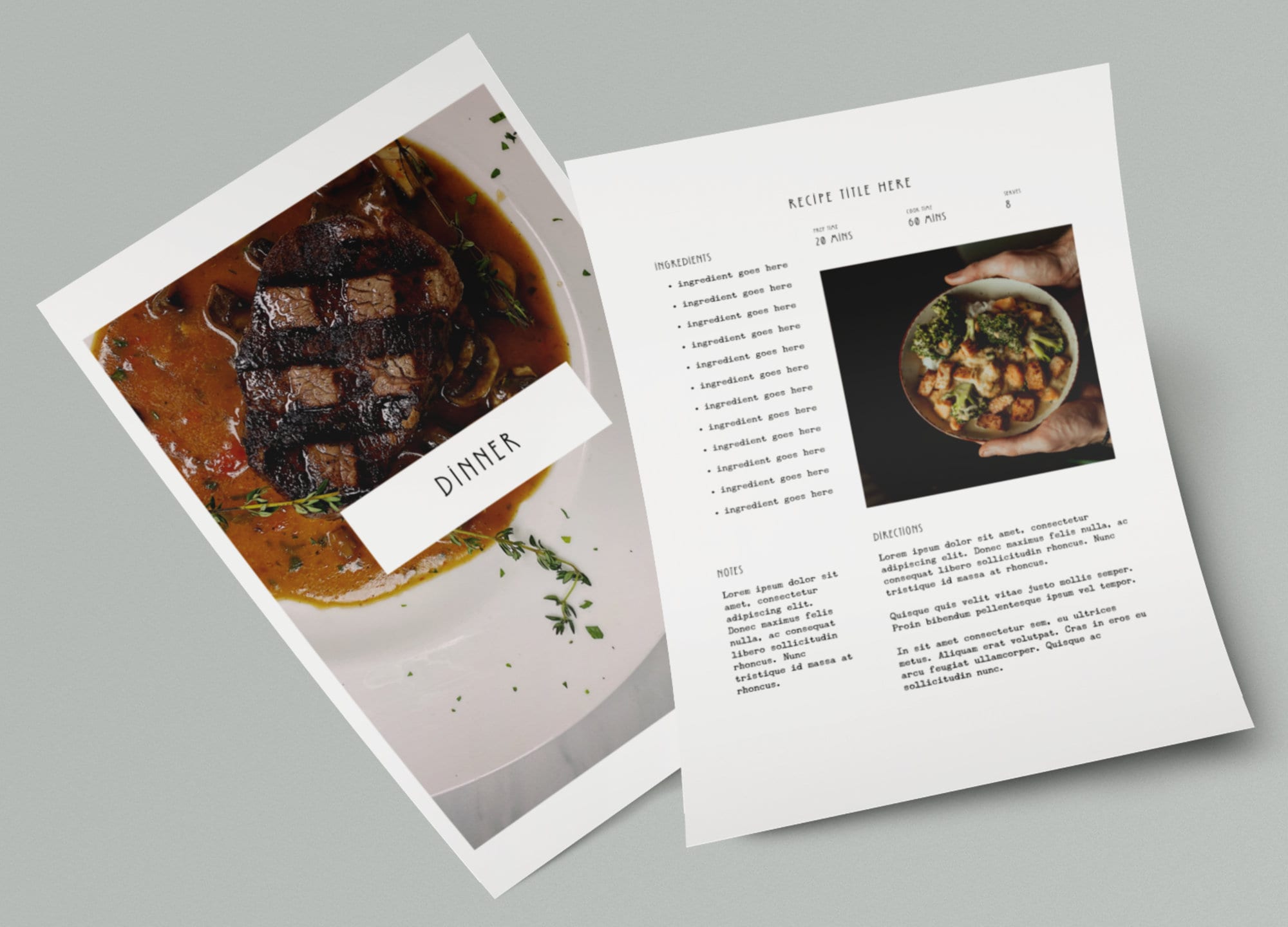 Family Recipe Book TEMPLATE for Canva Etsy