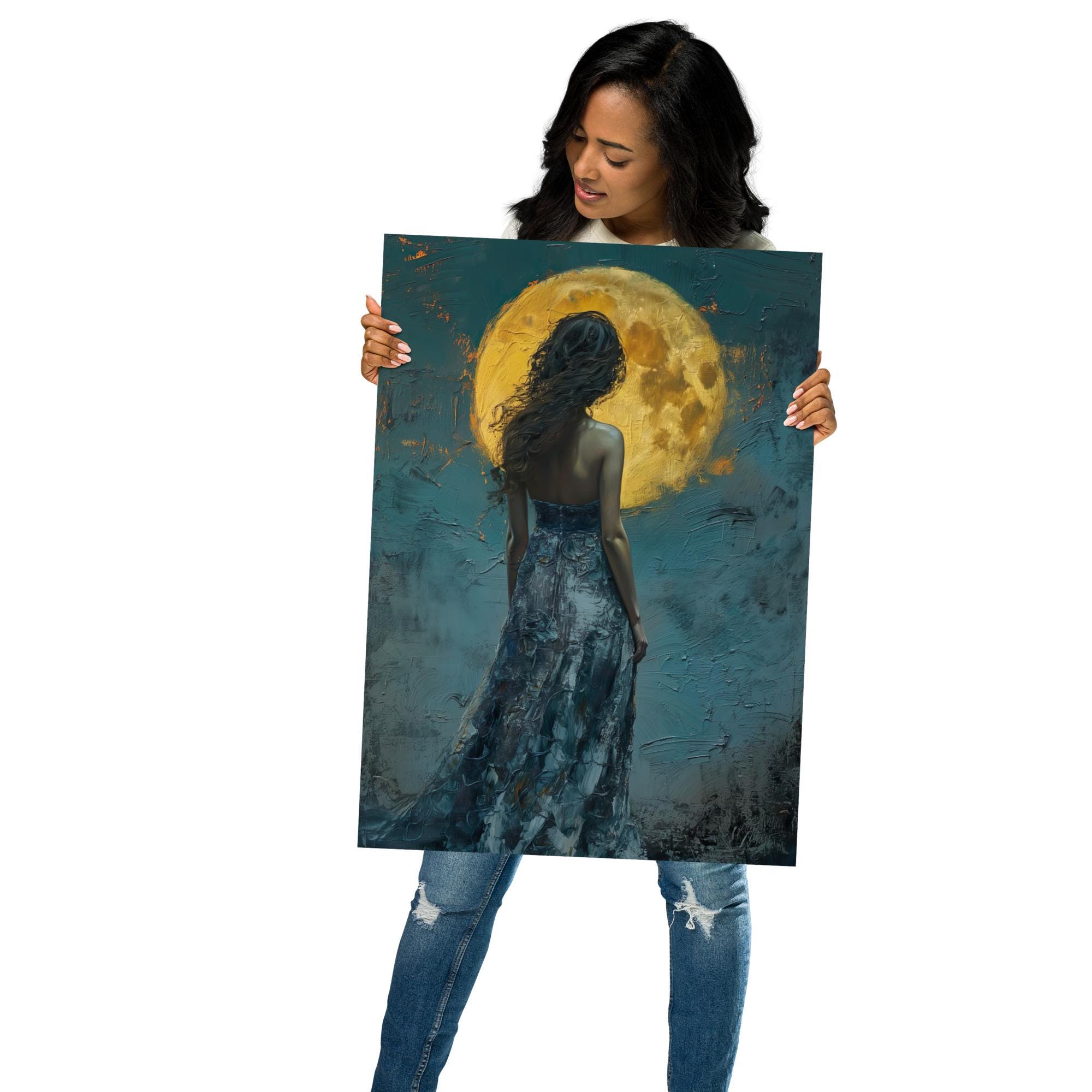 Selene Moon Goddess Art Print: vrede en sereniteit, Griekse mythologie  muurkunst (ingelijst) - Etsy België, image size:2000x2000