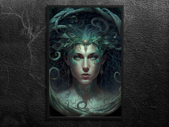 The Gorgons Art Print Medusa Witchcraft Dark Goddess 