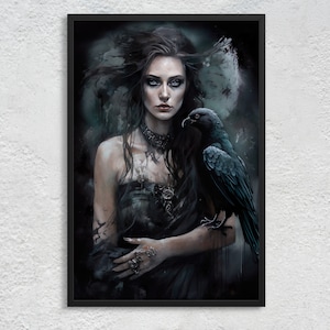 The Morrigan | A3 Giclée Print | Celtic War Goddess | Irish