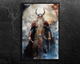 Odin Allfather A4 Art Print Viking Art Norse Art - Etsy