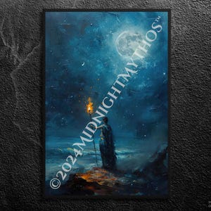 Hecate Print: Moonlit Goddess of Magic, Greek Mythology Wall Art
