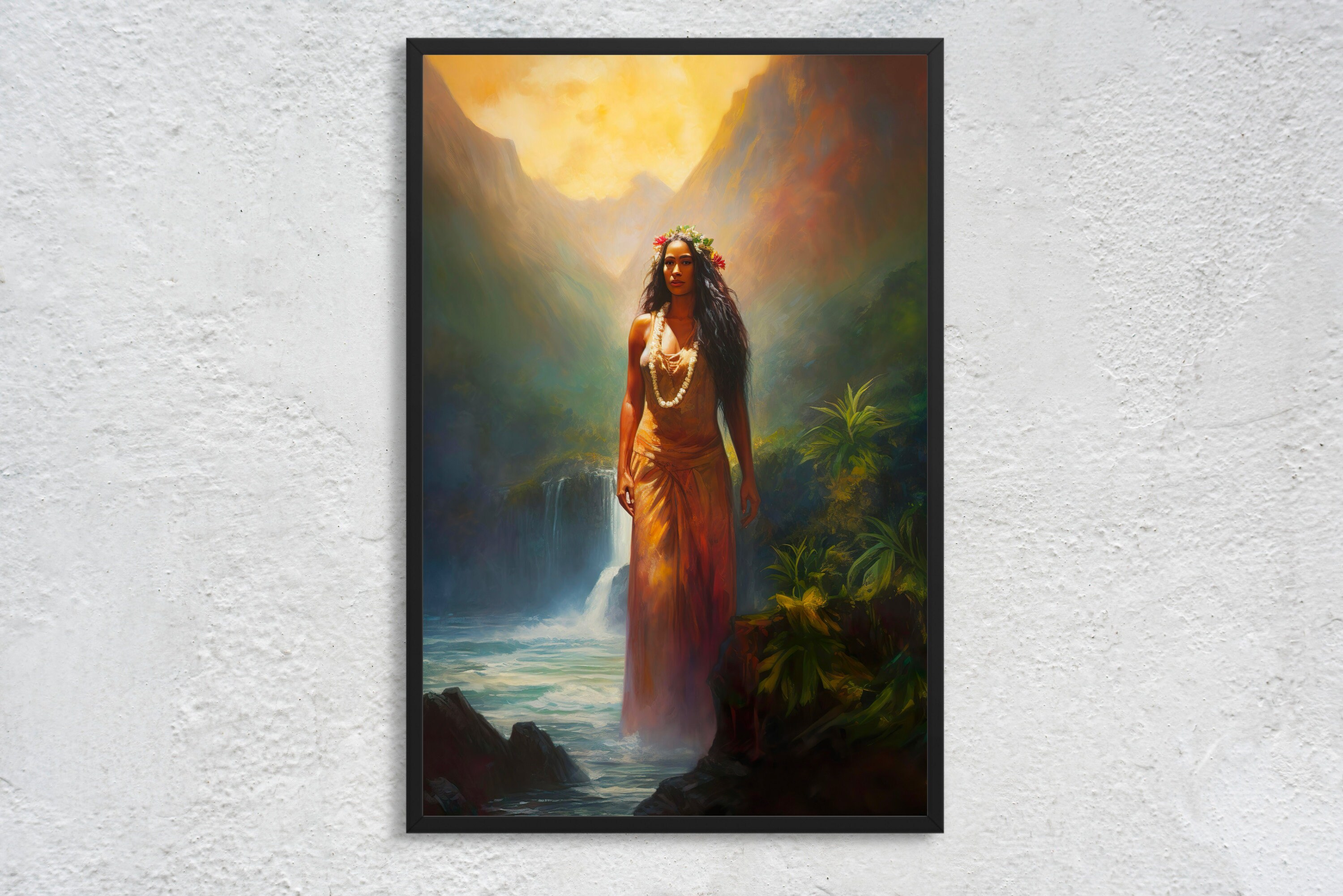 Pele: Hawaiian Goddess of Volcanoes - Guardian of Hawaii - Creation, Protection, Renewal, Empowerment - Hawaiian Wall Art Print, Unframed