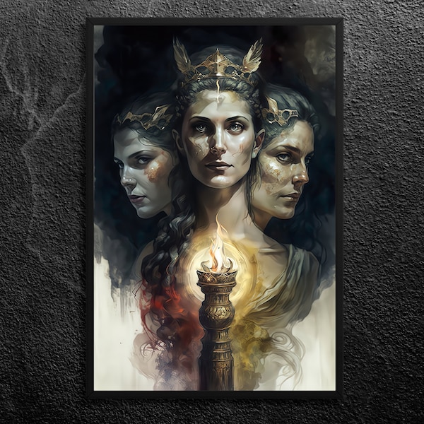 Hecate Three Faces - Etsy