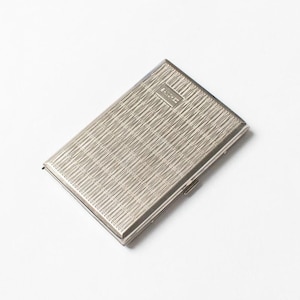 Cigarette tin gilded in silver by Sanchez