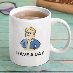 Vault Boy, Have A Day, Large or Jumbo Mug