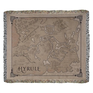 Hyrule Map | BotW | Fantasy Map | Blanket or Tapestry