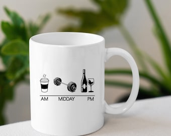 AM MIDDAY PM Crossfit Weightlifting Barbell Workout Instant Digital Downloadable Files dxf, eps, jpg, png, svg, tiff
