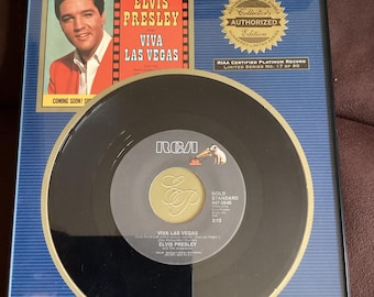 Elvis viva Las Vegas limited edition collectors vinyl signed