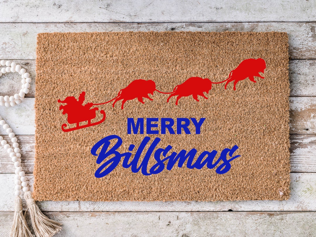 Merry Billsmas Doormat Buffalo Bills Christmas Doormat Buffalo Bills