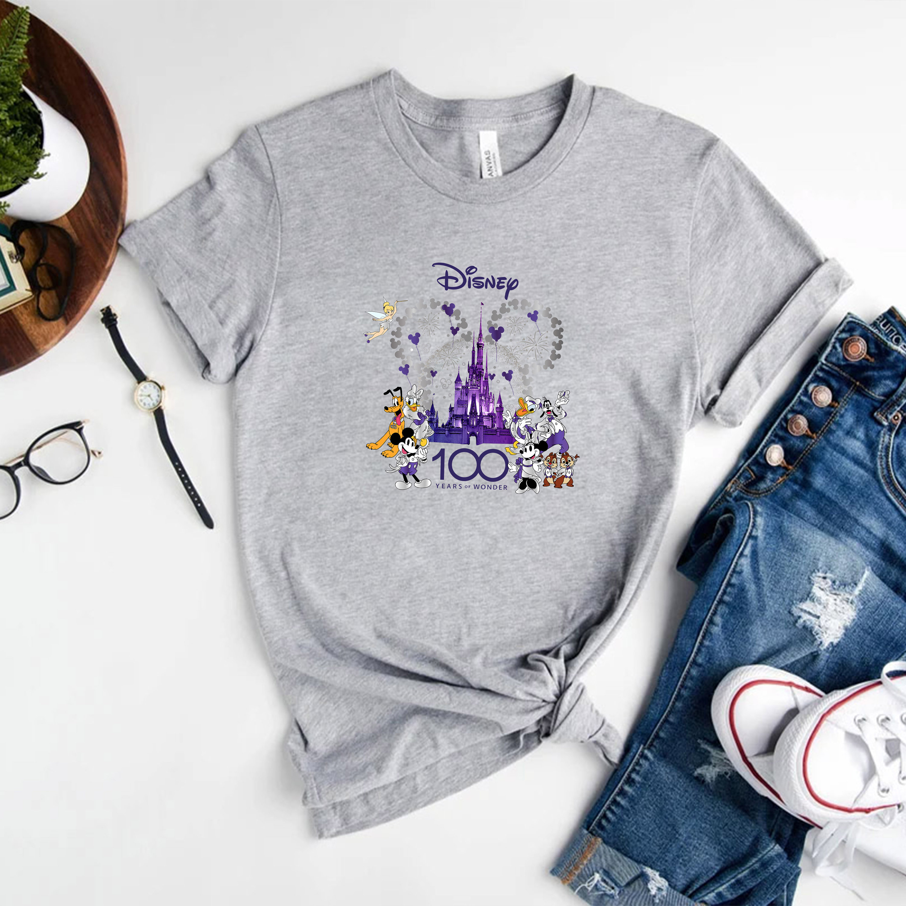 Discover Disney 100 Jahre Wunder, Disney Shirt Urlaub 100 Jahre Wunder, Disneyworld Familien Passende T-Shirt