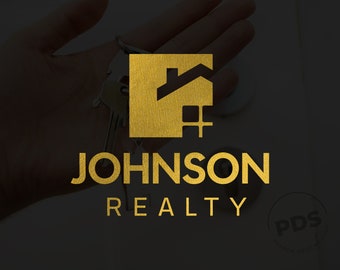 Real Estate Logo, Realtor Logo, Minimalist Logo, Real Estate Agent Logo, House Logo, Construction Logo, Gold Logo, Broker Logo, Premade Logo