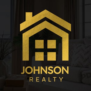 Real Estate Logo, Realtor Logo, Minimalist Logo, Real Estate Agent Logo, House Logo, Construction Logo, Gold Logo, Broker Logo, Premade Logo