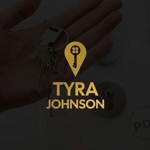 Real Estate Logo, Realtor Logo, Minimalist Logo, Real Estate Agent Logo, Key Logo, House Logo, Gold Logo, Broker Logo, Premade Logo
