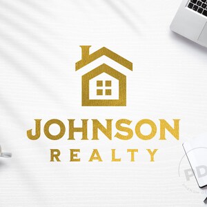 Real Estate Logo, Realtor Logo, Minimalist Logo, Real Estate Agent Logo, House Logo, Construction Logo, Gold Logo, Broker Logo, Premade Logo