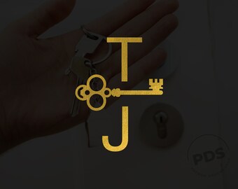 Real Estate Logo, Realtor Logo, Minimalist Logo, Real Estate Agent Logo, Key Logo, Initials Logo, Gold Logo, Broker Logo, Premade Logo