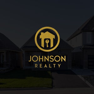 Logotipo de bienes raíces, Logotipo de agente de bienes raíces, Logotipo minimalista, Logotipo de agente de bienes raíces, Logotipo de llave, Logotipo de la casa, Logotipo de oro, Logotipo del corredor, Logotipo prefabricado