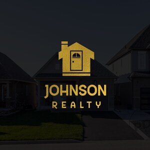 Real Estate Logo, Realtor Logo, Minimalist Logo, Real Estate Agent Logo, House Logo, Open House Logo, Gold Logo, Broker Logo, Premade Logo