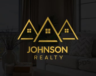 Real Estate Logo, Realtor Logo, Minimalist Logo, Real Estate Agent Logo, House Logo, Construction Logo, Gold Logo, Broker Logo, Premade Logo