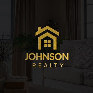 Real Estate Logo, Realtor Logo, Minimalist Logo, Real Estate Agent Logo, House Logo, Construction Logo, Gold Logo, Broker Logo, Premade Logo