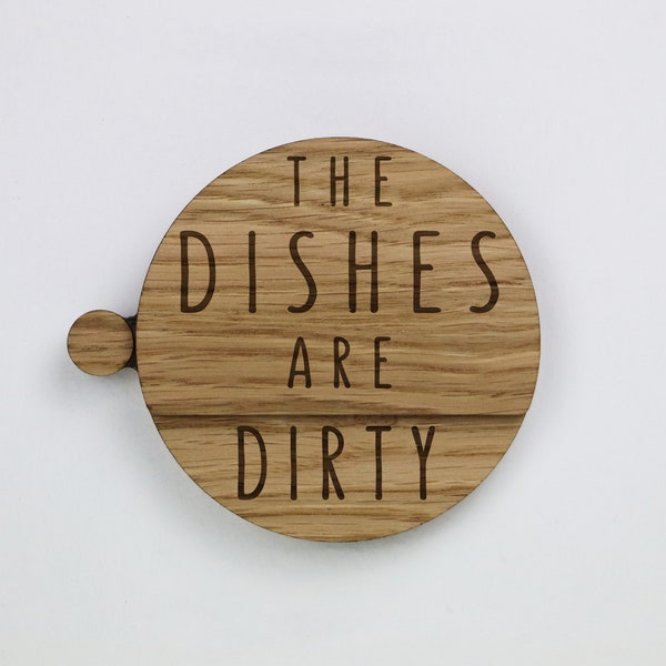 Dishwasher Sign | Kitchen Dishwasher Clean Dirty Spin Magnet | Dishwasher Reminder | Wedding Gift | Housewarming Gift | Gift for Homeowners