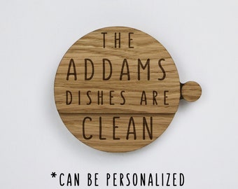 Stylish Clean Dirty Dishwasher Magnet Sign, Minimalist design, Dirty Clean Magnet, Dishwasher Magnet, Wood Slice Clean Dirty Magnet