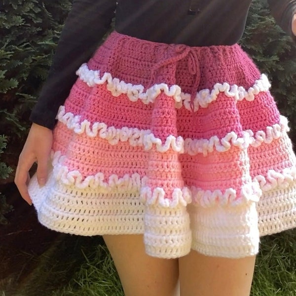 Ombré Pink Mini Full Skirt