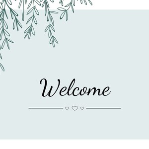 tarjeta digital de bienvenida