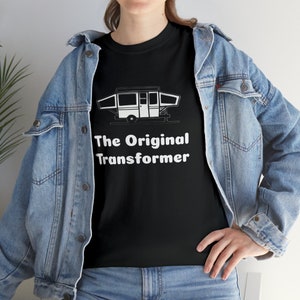 The Original Transformer Pop-up Camper Unisex Heavy Cotton Tee