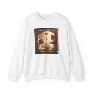 Time Spent With Cats Crewneck Sweatshirt: Cat Lover Gift