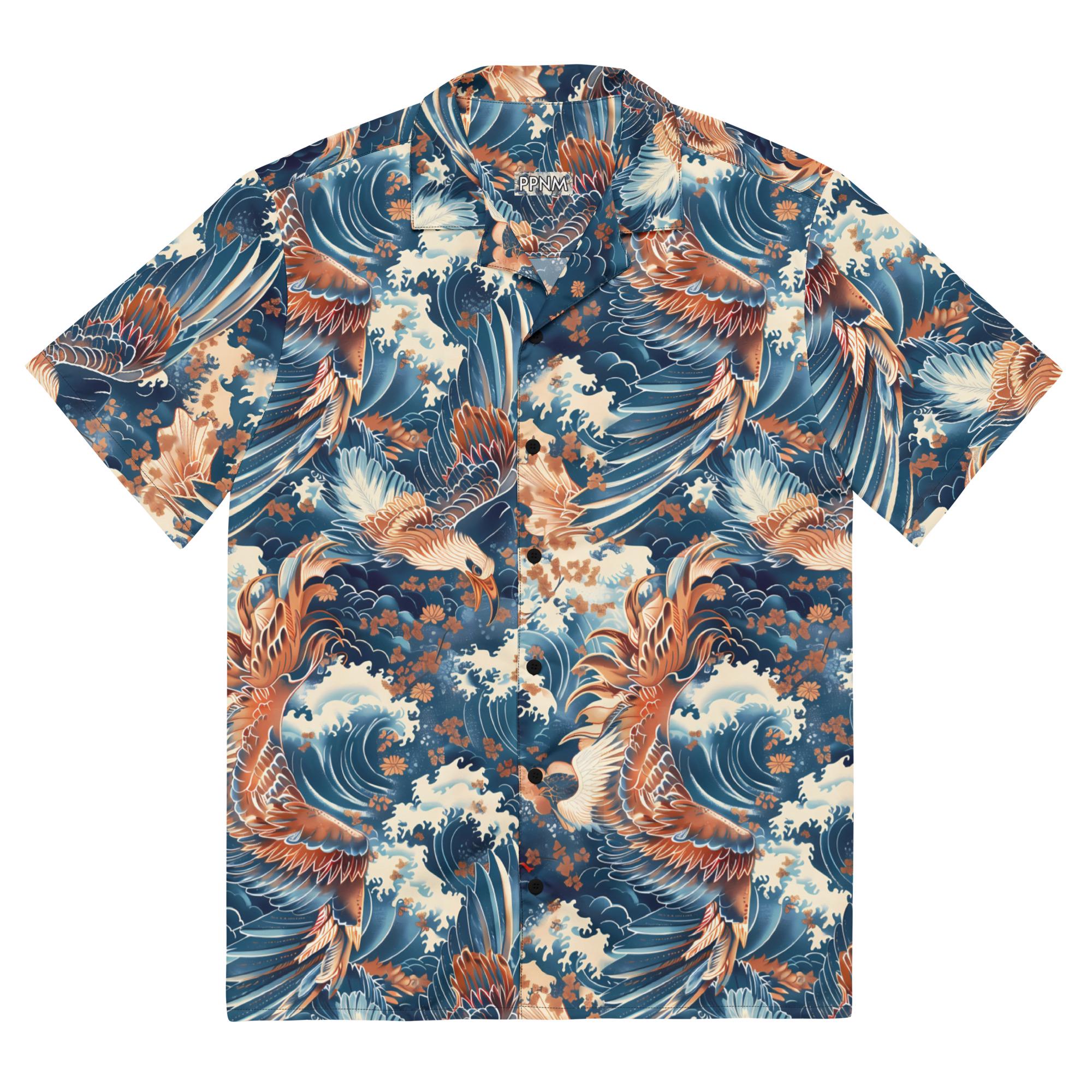 Premium Lightweight Button-Up Shirt "Eagle" - Birds Exclusive Drop Collection