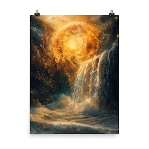 Lightfall: póster de papel mate mejorado, Decoración de diseño, Lienzo para decoración de habitaciones
