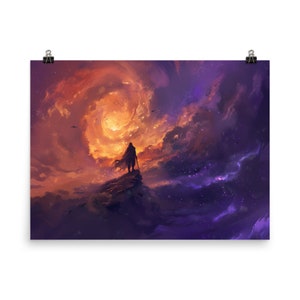 Wanderer 3 - Póster de papel mate mejorado, decoración de diseño, lienzo de decoración de habitaciones