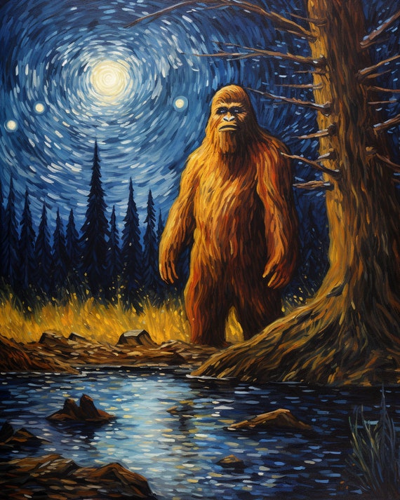 Bigfoot Collection 2 - Starry Night Cryptids - Etsy