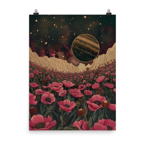 Venus entre las amapolas, Tauro, Póster de papel mate mejorado, Decoración de diseño, Lienzo de decoración de habitación