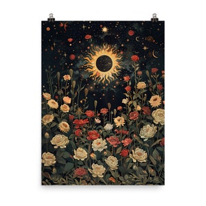 Póster de papel mate mejorado con luz negra, diseño decorativo, lienzo para decoración de habitaciones