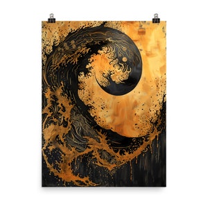 Rogue Wave: póster de papel mate mejorado, Decoración de diseño, Lienzo para decoración de habitaciones