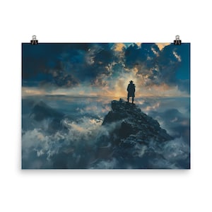 Wanderer 8 - Póster de papel mate mejorado, decoración de diseño, lienzo de decoración de habitaciones