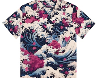 Premium Lightweight Button-Up Shirt &quot;Deep Blue&quot; - Waves Exclusive Drop Collection