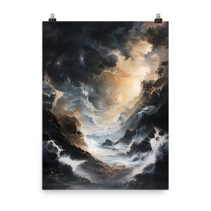 Cloudbreak: póster de papel mate mejorado, Decoración de diseño, Lienzo de decoración de habitaciones