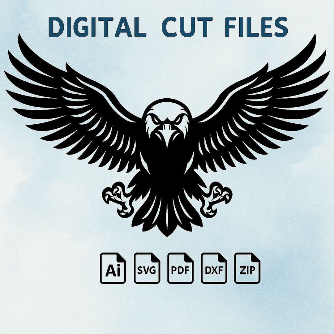 Eagle Svg | Flying Eagle Digital Cut File | Tribal Eagle Vector | Ai ...