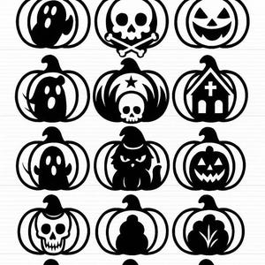 Halloween pumpkin svg, Halloween pumpkin Bundle Svg, Halloween pumpkin Decor Laser Cut File, Spooky pumpkin Glowforge silhouette circuit