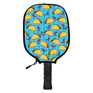 Taco Tuesday Pickleball Paddle Cover - Handmade Pickleball Paddle Covers - Perfect Gift For Pickleball Players & Fans