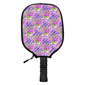 Tulips Pickleball Paddle Cover - Handmade Pickleball Paddle Covers - Perfect Gift For Pickleball Players & Fans
