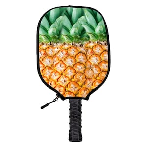 Pineapples Pickleball Paddle Cover - Handmade Pickleball Paddle Covers - Perfect Gift For Pickleball Players & Fans