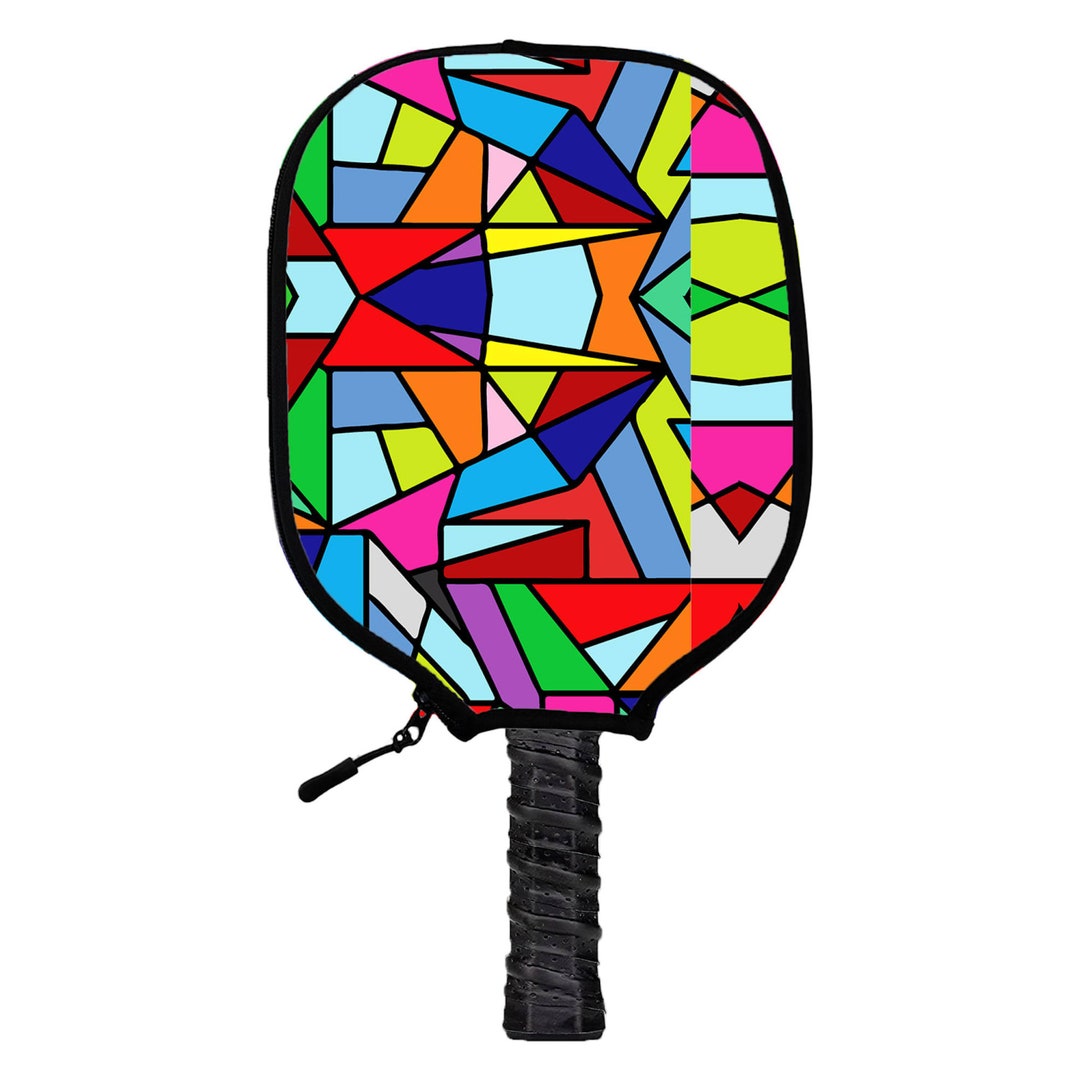 Stained Glass Pickleball Paddle Cover Handmade Pickleball Paddle Covers