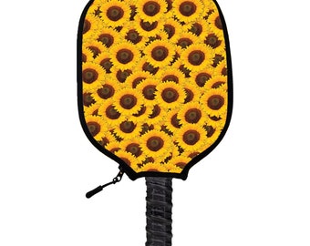 Sunflowers Pickleball Paddle Cover - Handmade Pickleball Paddle Covers - Perfect Gift For Pickleball Players & Fans
